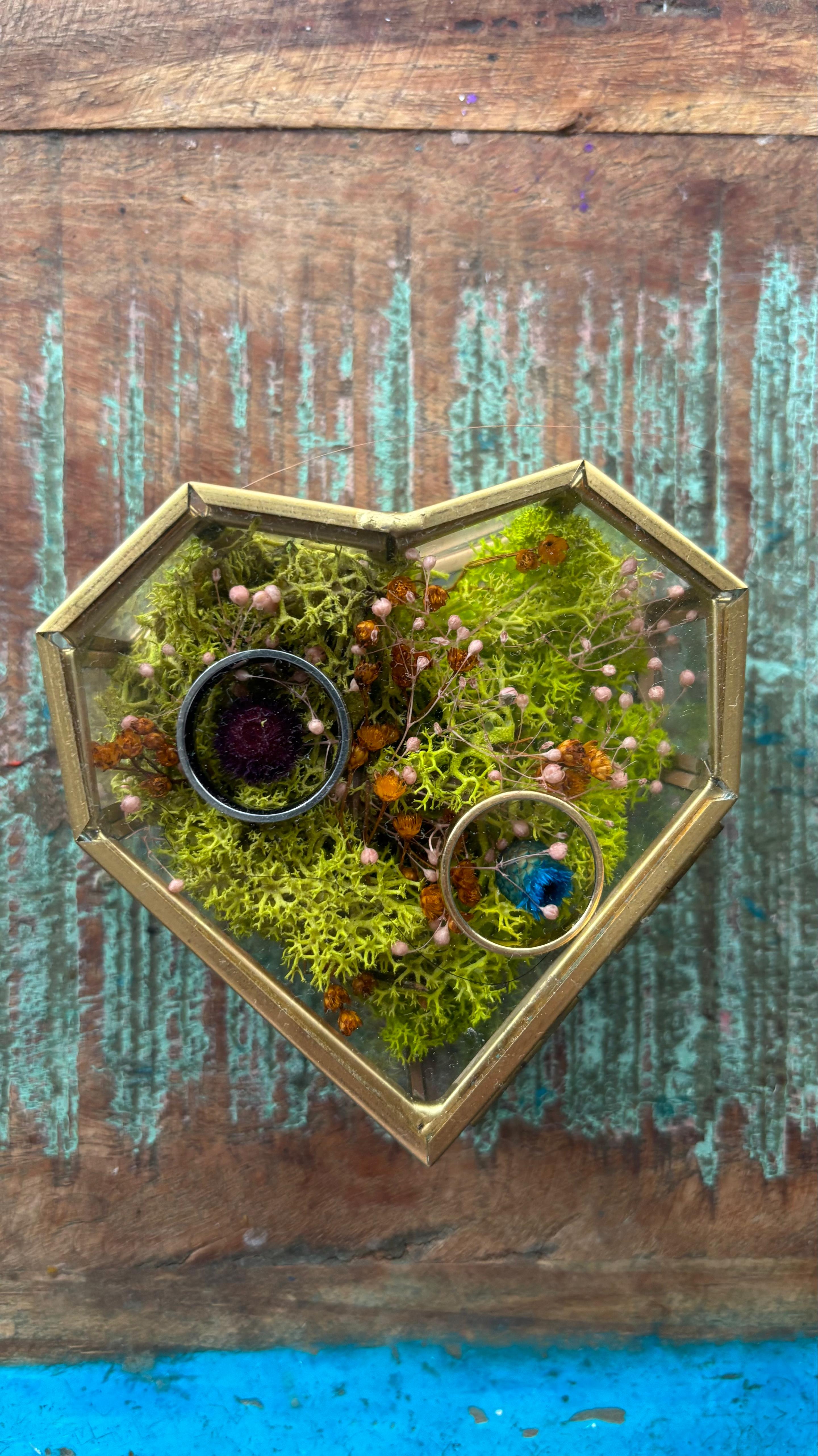 Porta alianzas corazón