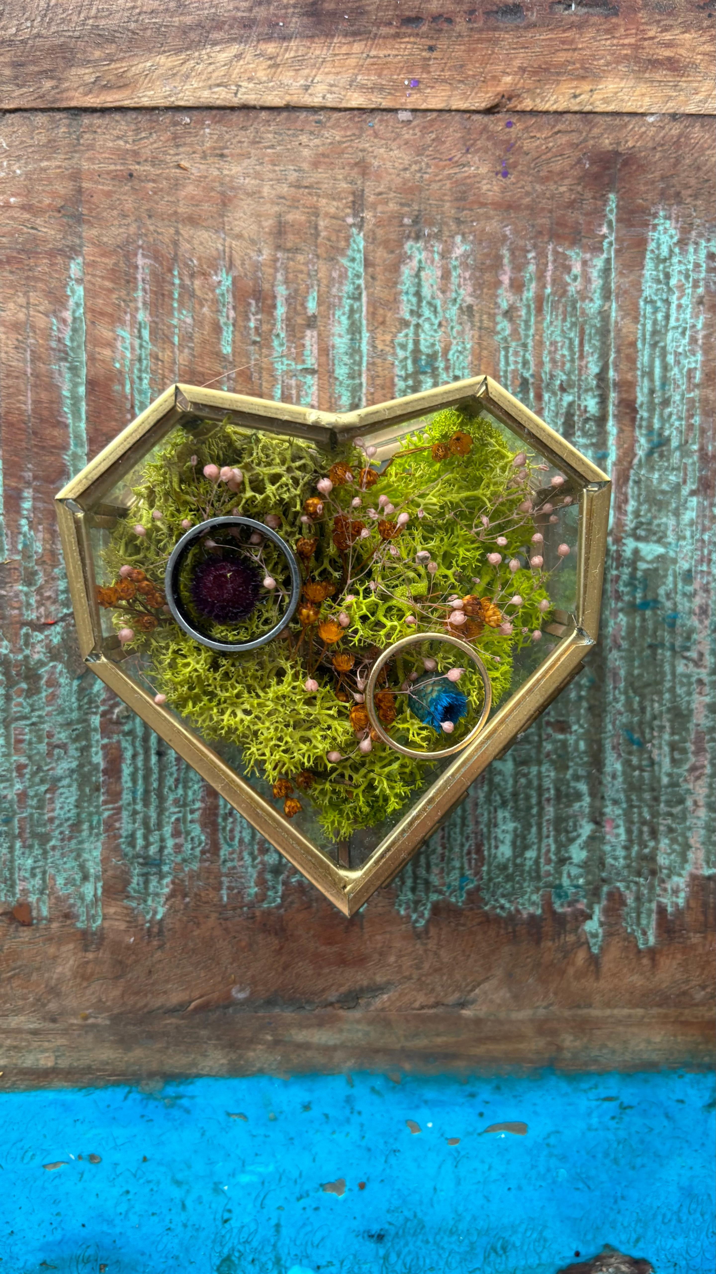 Porta alianzas corazón