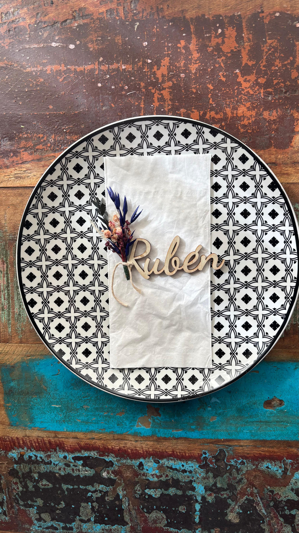 Marca sitios - nombre de madera