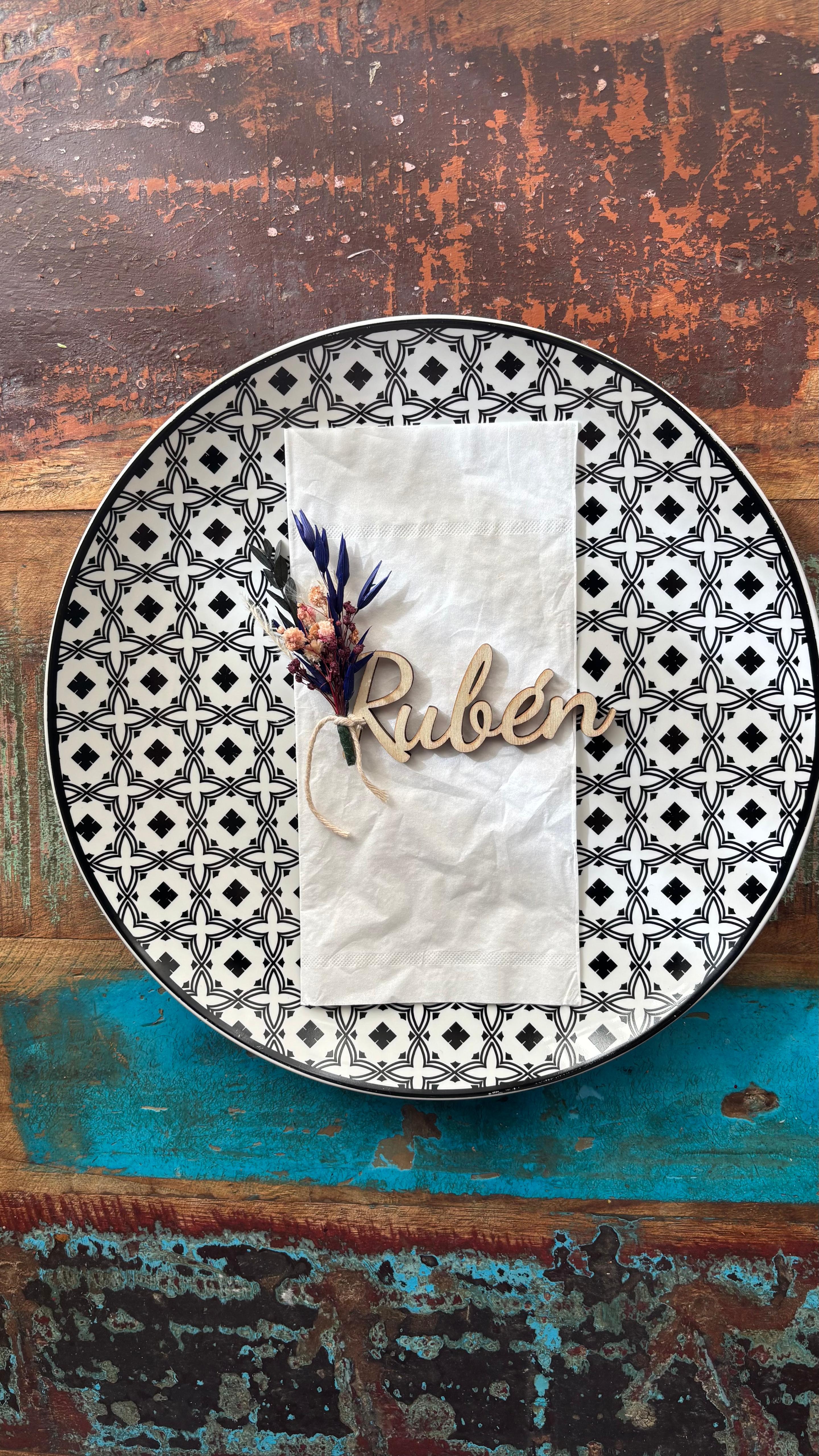 Marca sitios - nombre de madera